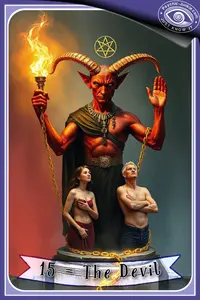 My AI Version Of The Devil Tarot Card