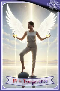 My AI Version Of The Temperance Tarot Card