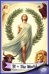 My AI Version Of The World Tarot Card