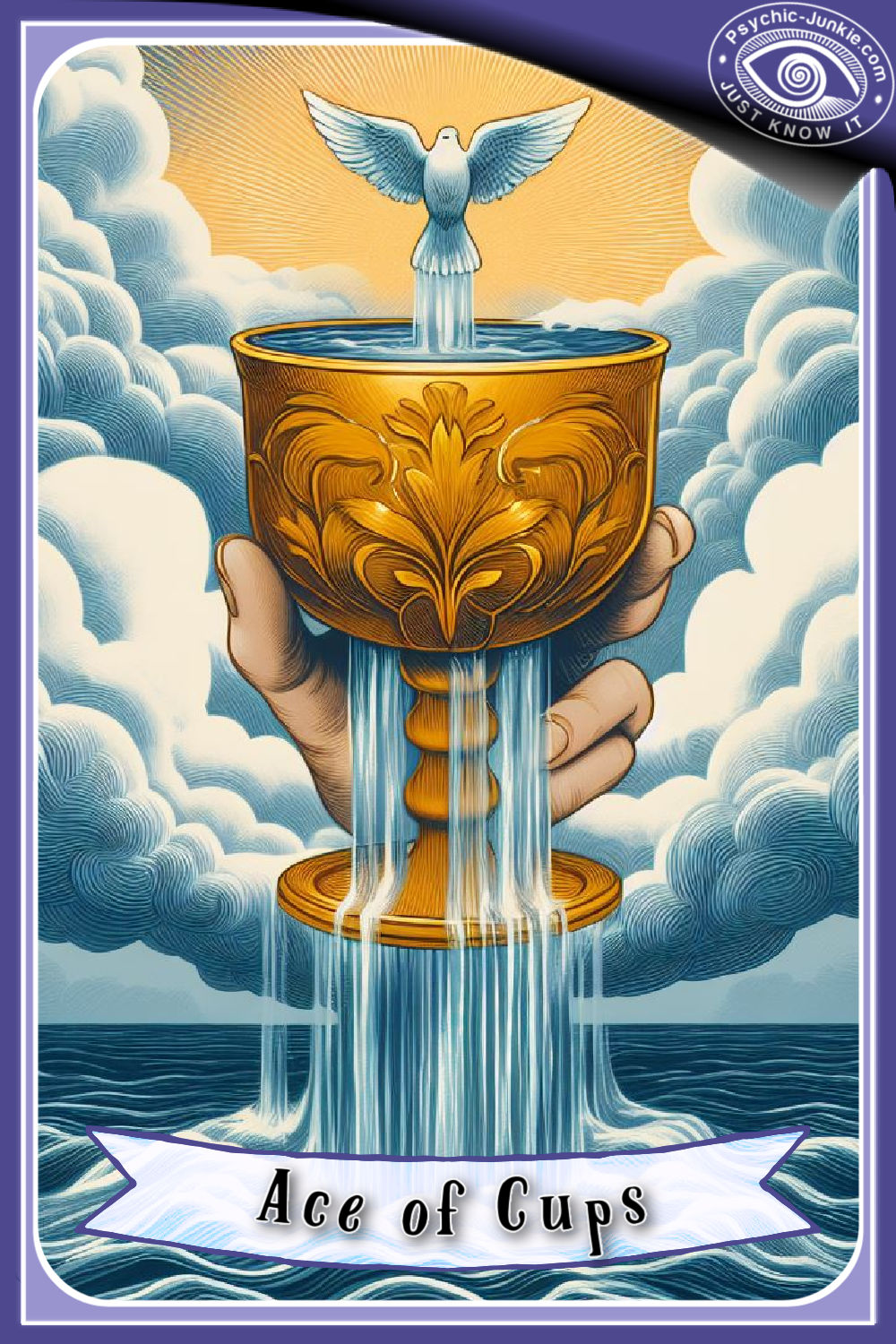 My AI Version Of The Ace Of Cups Tarot Card