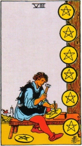 Eight of Pentacles Tarot Card Meaning