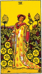 Nine of Pentacles Tarot Card Meaning
