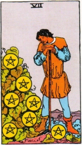 Seven of Pentacles Tarot Card Meaning
