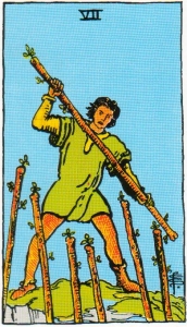 Seven of Wands Tarot Card Meaning