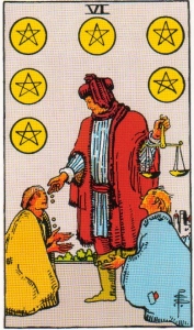 Six of Pentacles Tarot Card Meaning