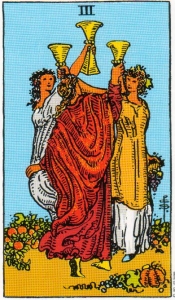 Three of Cups Tarot Card Meaning