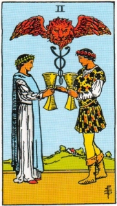 Two of Cups Tarot Card Meaning