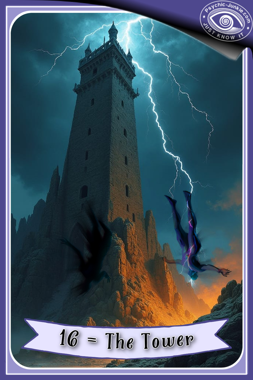 My AI Version Of The Tower Tarot Card