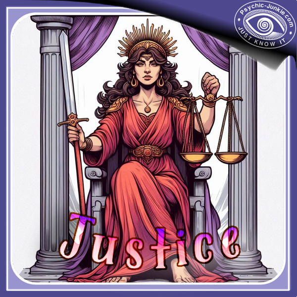My AI Version Of The Justice Tarot Card
