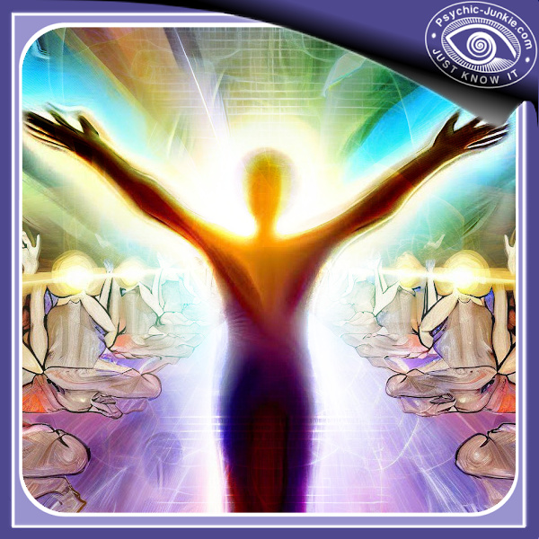 AI picture of light beings