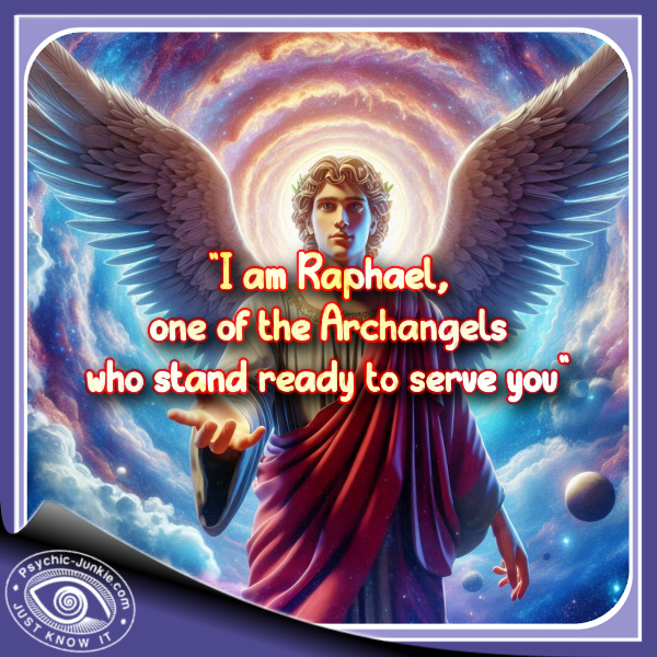 "I am Raphael, one of the Archangels who stand ready to serve you."