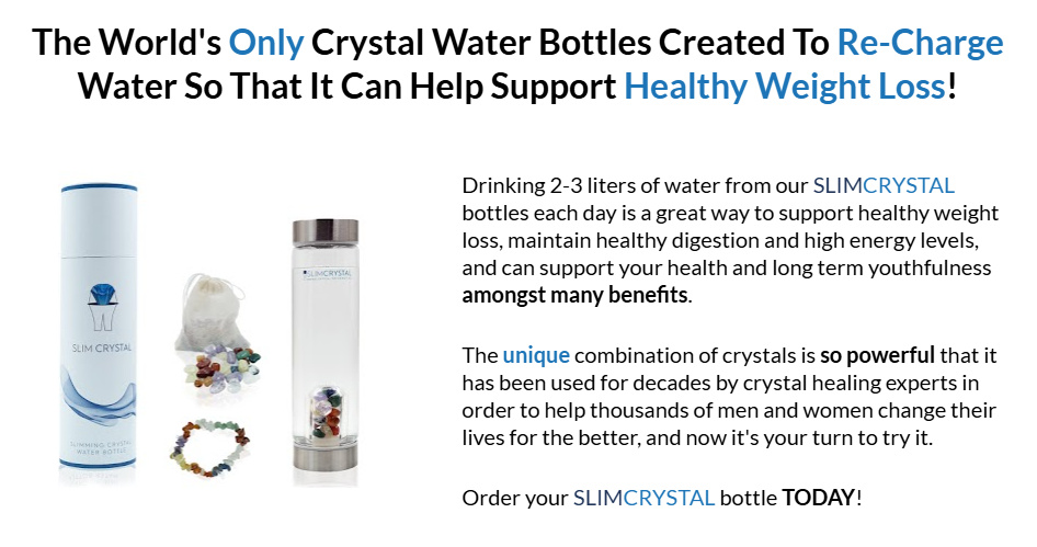 Crystal Water Bottles Created To Re-Charge Water 