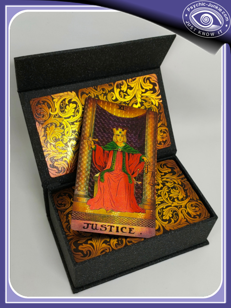 11 - Justice: See These Luxury Gold Foil Classic Tarot Cards On Amazon