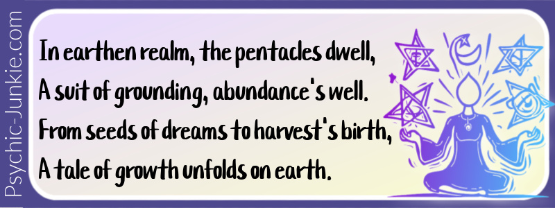 Pentacles Tarot Card Verse