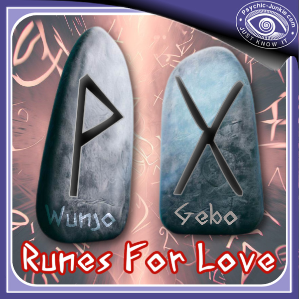 Rune stones: "Gebo" (ᚷ) and "Wunjo" (ᚹ) can relate to aspects of love and relationships.