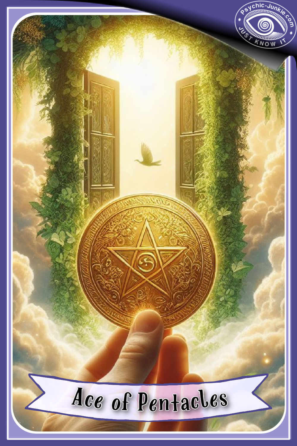 My AI Version Of The Ace of Pentacles Tarot Card