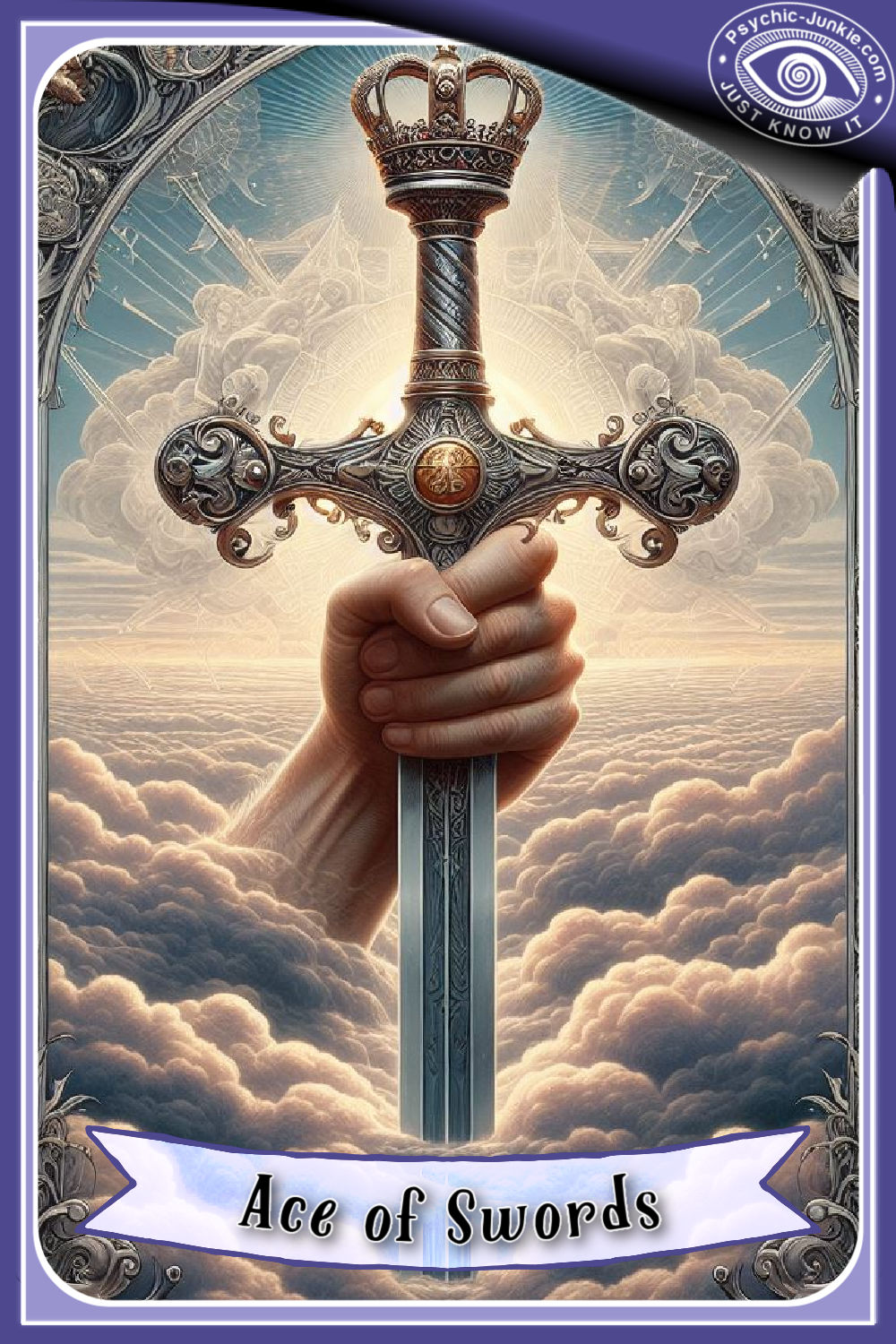 My AI Version Of The Ace of Swords Tarot Card