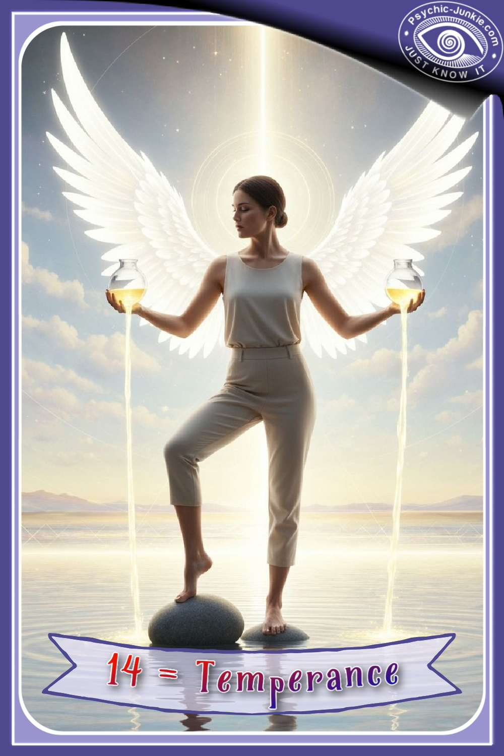 My AI Version Of The Temperance Tarot Card