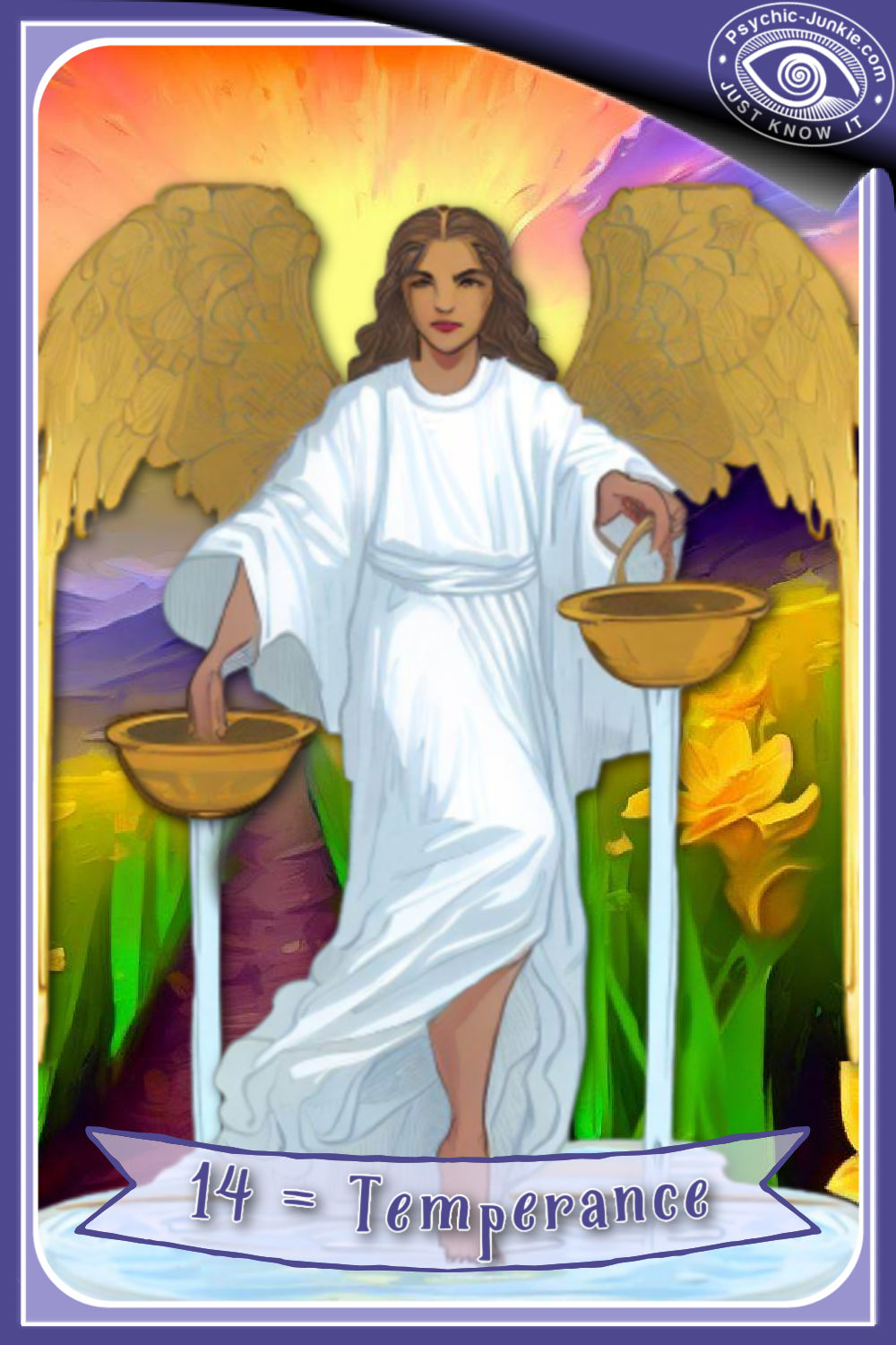 My AI Version Of The Temperance Tarot Card