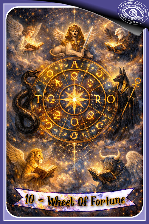 My AI Version Of The Wheel of Fortune Tarot Card