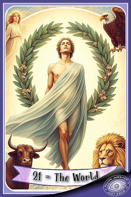 My AI Version Of The World Tarot Card