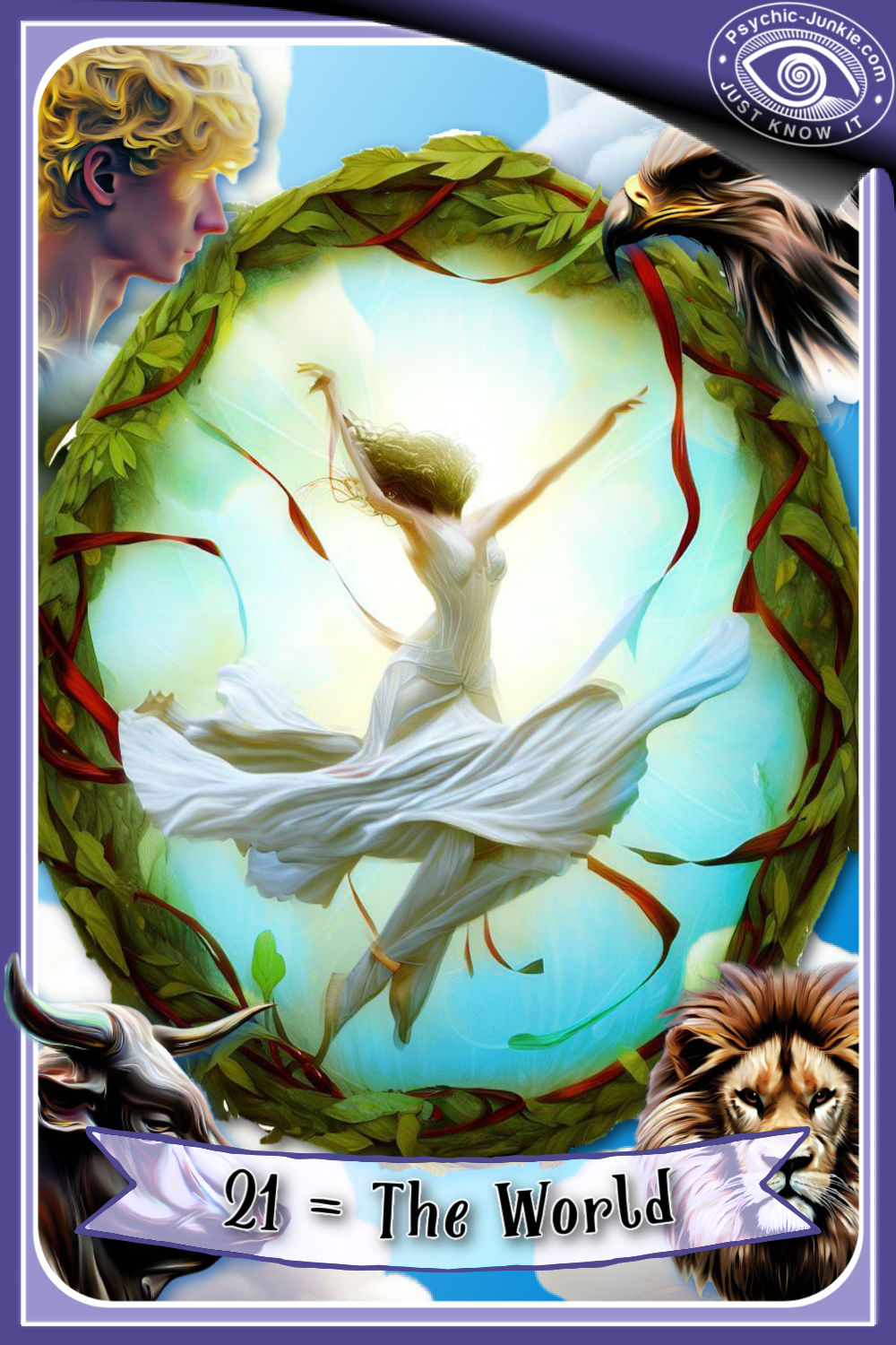 My AI Version Of The World Tarot Card