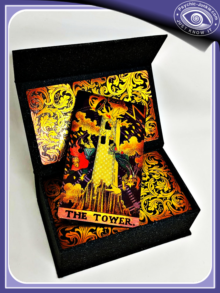 16 The Tower: See These Luxury Gold Foil Classic Tarot Cards On Amazon