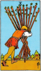 Ten of Wands Tarot Card Meaning