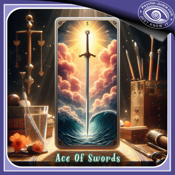 Another AI Designed Ace Of Swords Tarot Card