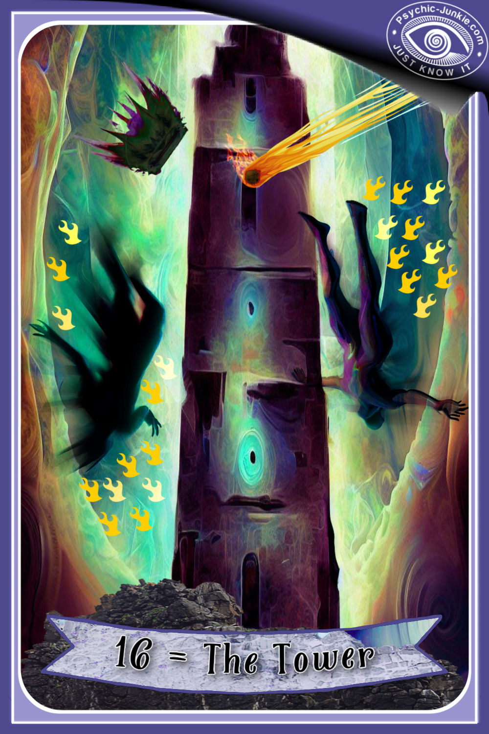 My AI Version Of The Tower Tarot Card