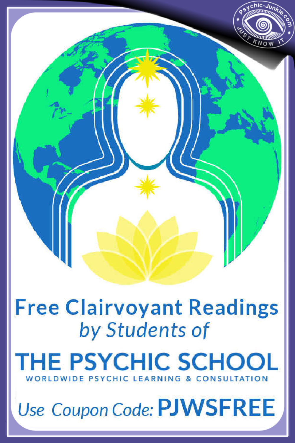 Free Clairvoyant Reading By Phone, App, Or Computer. Use Coupon Code: PJWSFREE