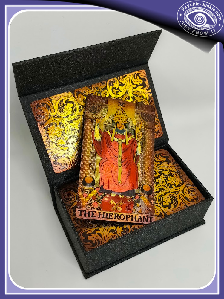 The Hierophant: See These Luxury Gold Foil Classic Tarot Cards On Amazon