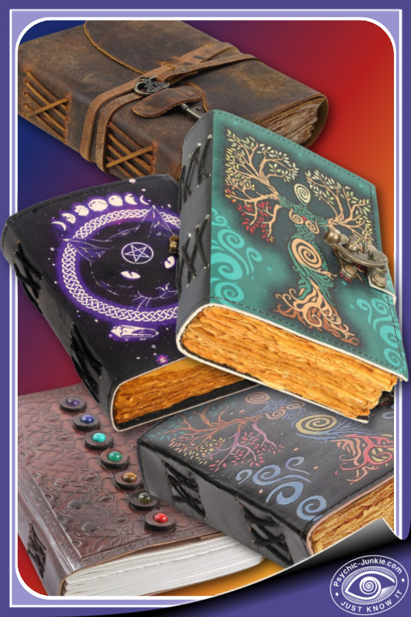 A selection of spellcasting journals available from Amazon.