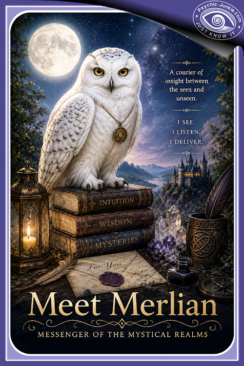 Meet Merlian The Psychic Junkie Owl 