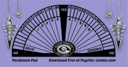 To practice using pendulums for dowsing you can download this FREE chart in my Inner Circle