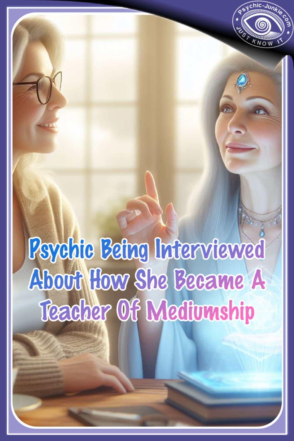 Psychic Being Interviewed About How She Became A Teacher Of Mediumship