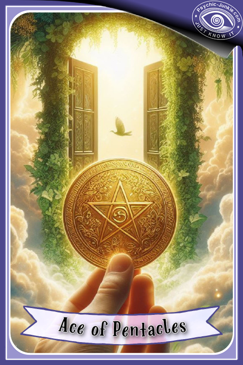 My AI Version Of The Ace of Pentacles Tarot Card My AI Version Of The Ace of Pentacles Tarot Card