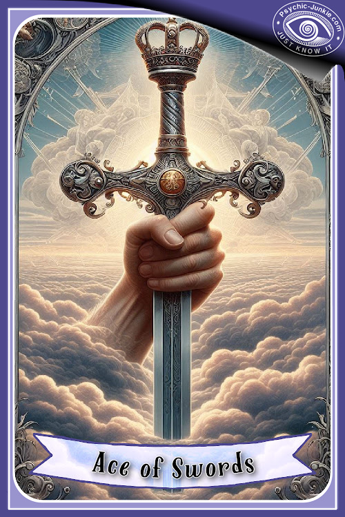 My AI Version Of The Ace of Swords Tarot Card