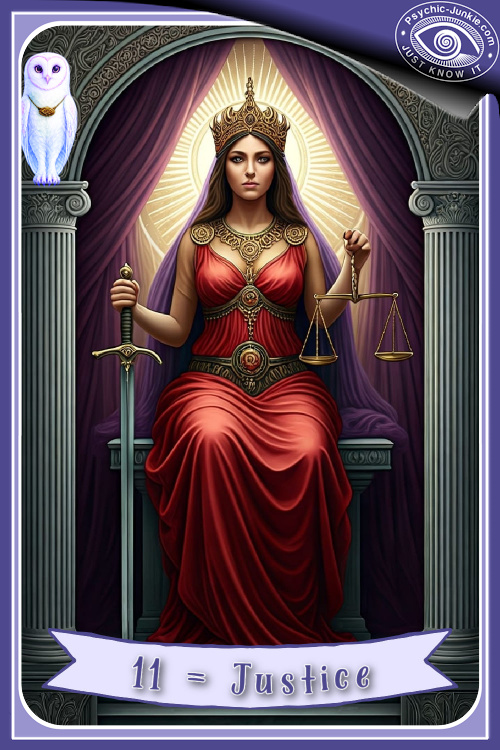 The Justice Tarot Card