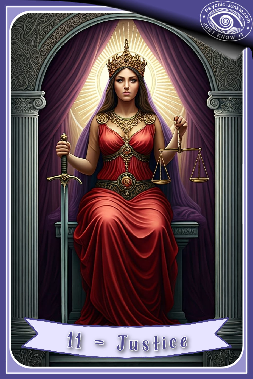 The Justice Tarot Card
