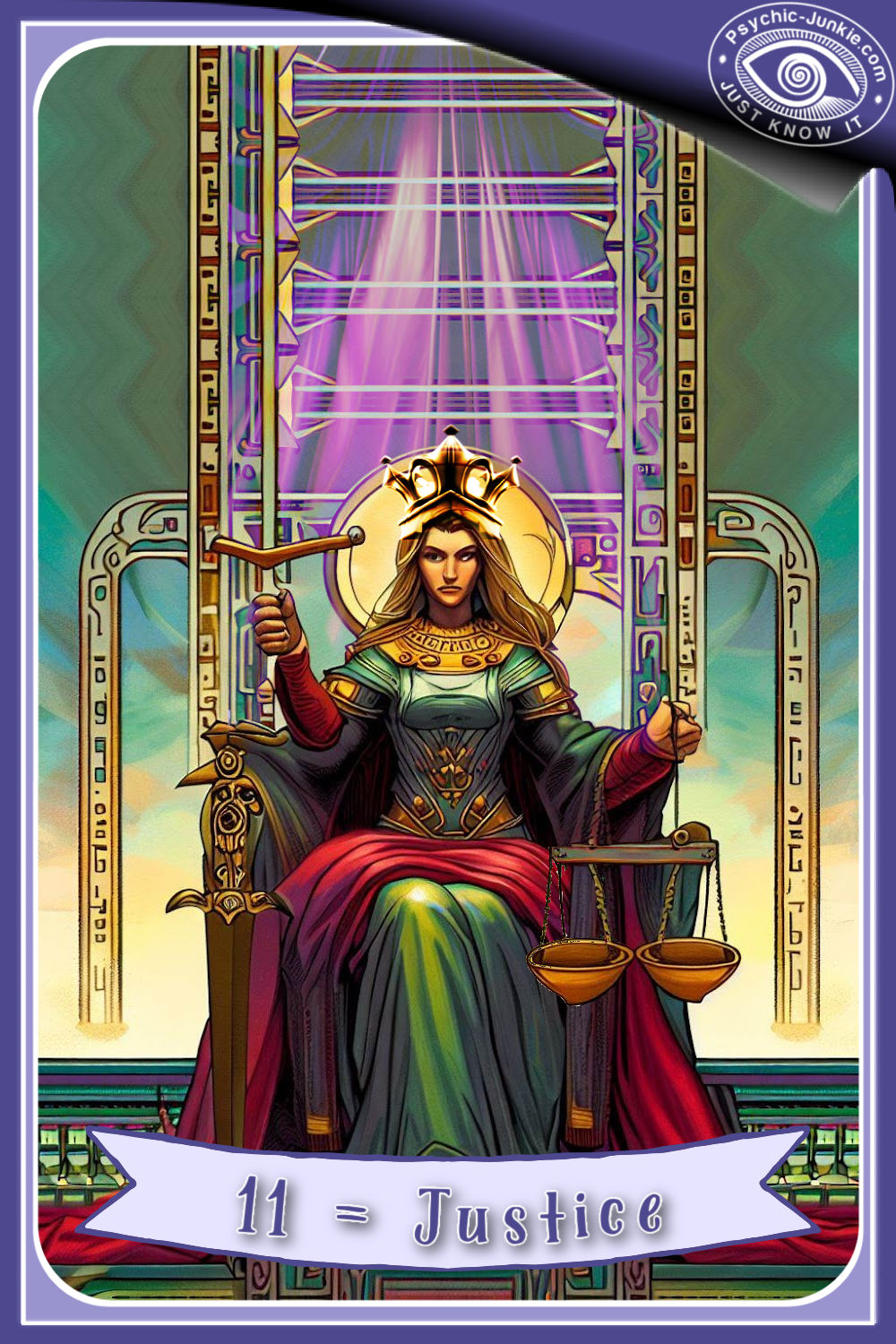 The Justice Tarot Card