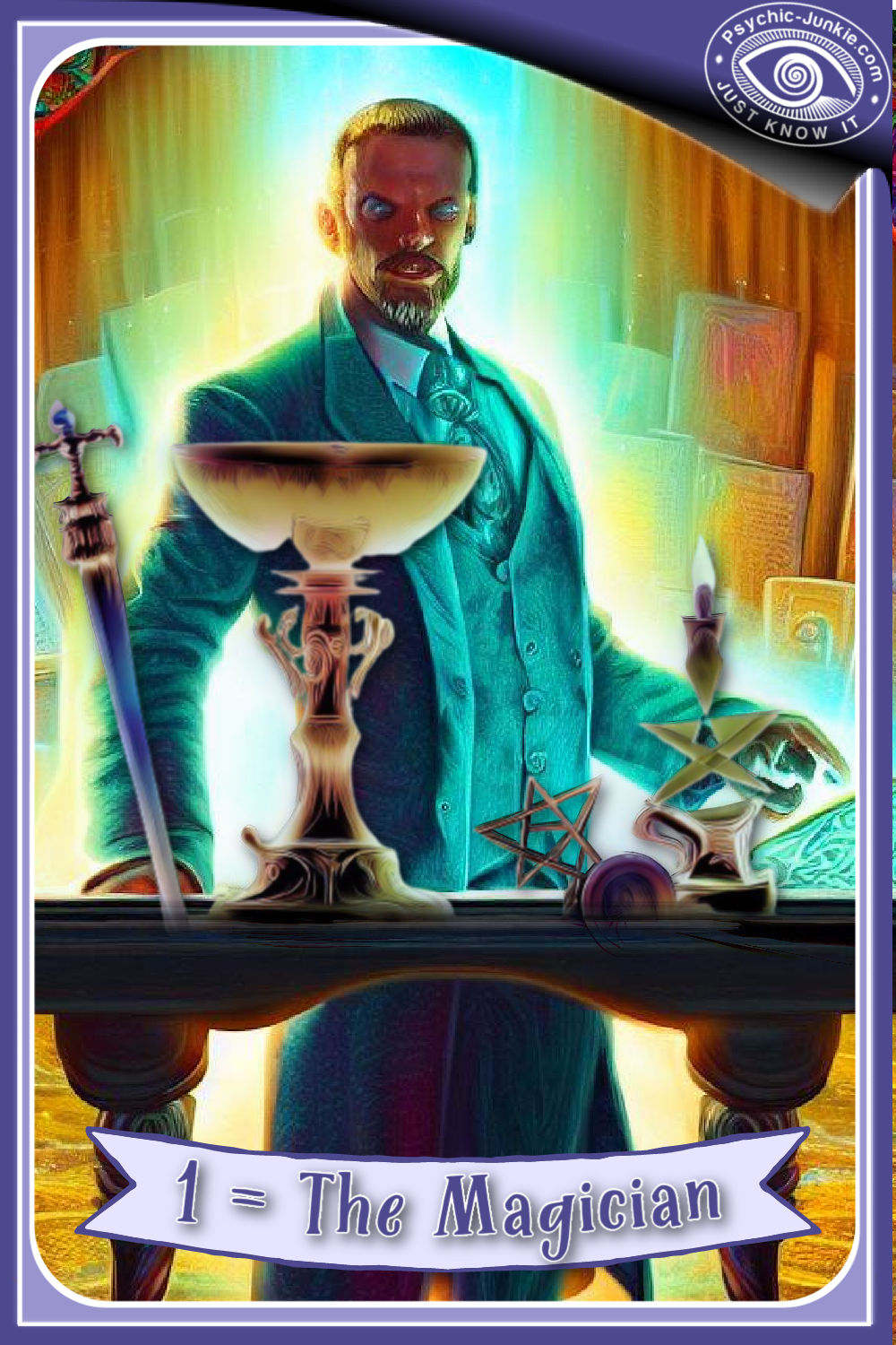 My AI Version Of The Magician Tarot Card