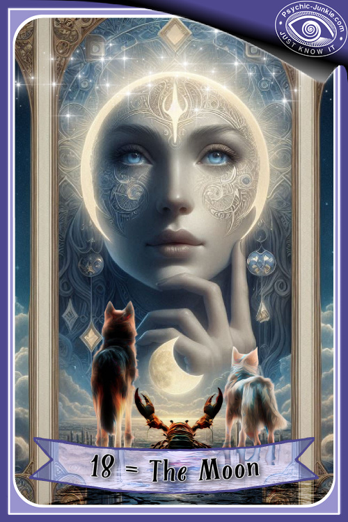 My AI Version Of The Moon Tarot Card My AI Version Of The Moon Tarot Card