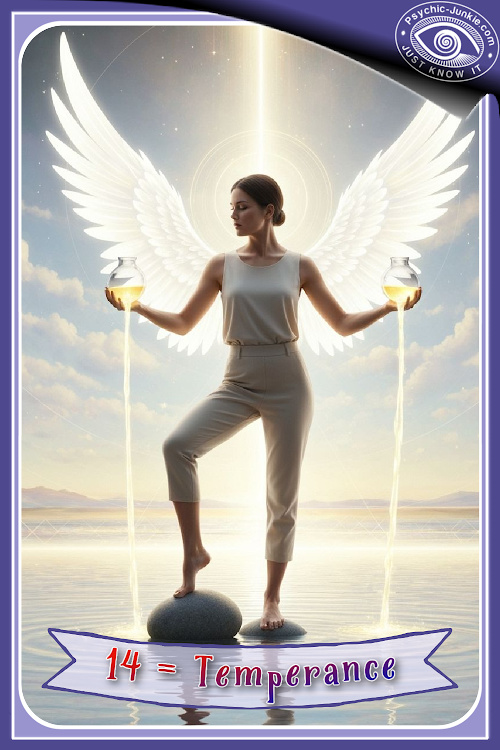 My AI Version Of The Temperance Tarot Card