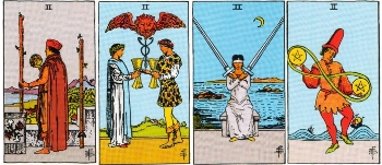 Minor Arcana Meanings - Twos